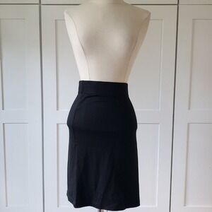 Madewell Black Cotton Midi Skirt Womens L New With Tags